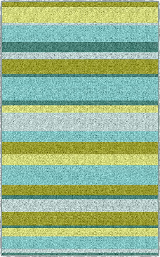 Blue Green Striped Rug Brumlow Mills Lime Traditional Green Striped area Rug 3 4" X 5