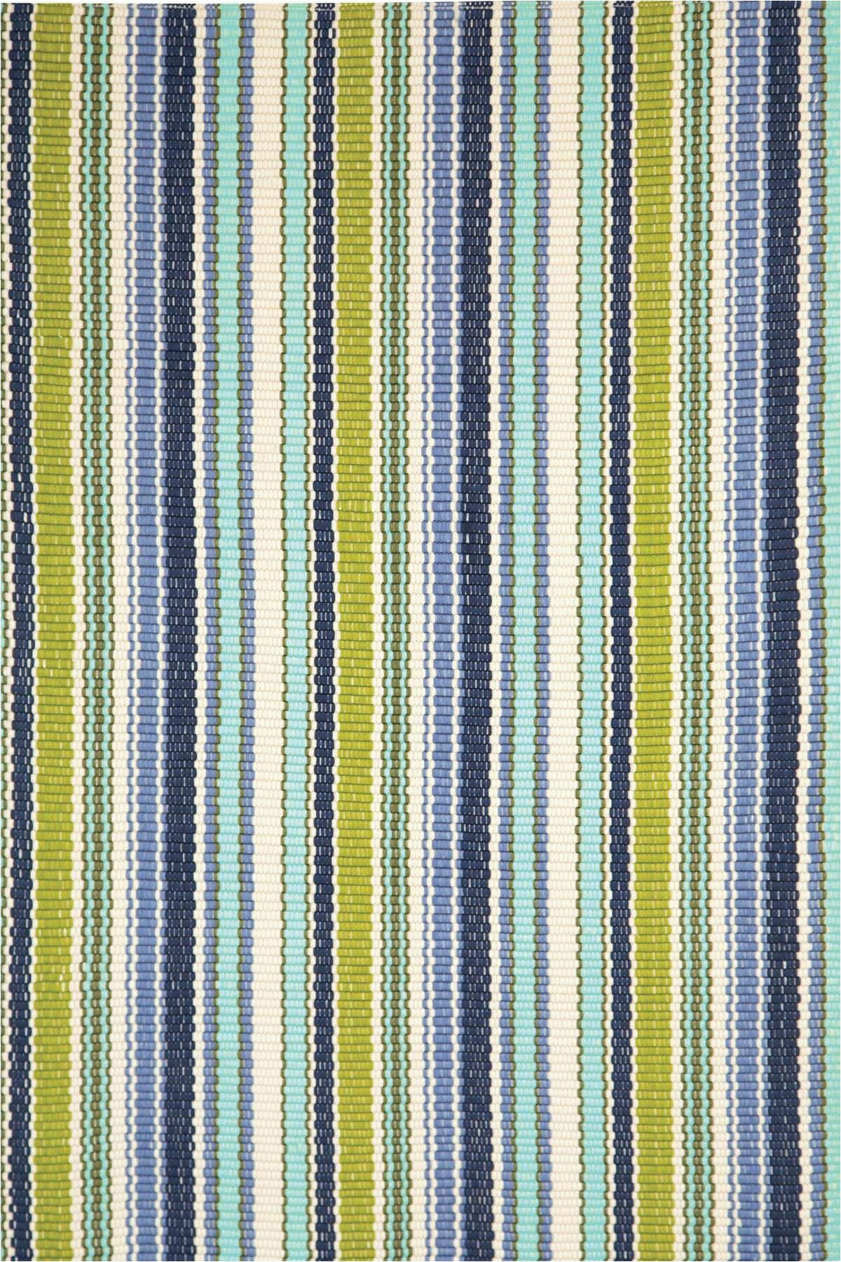 Blue Green Striped Rug Pond Striped Handwoven Blue Green White Indoor Outdoor area Rug