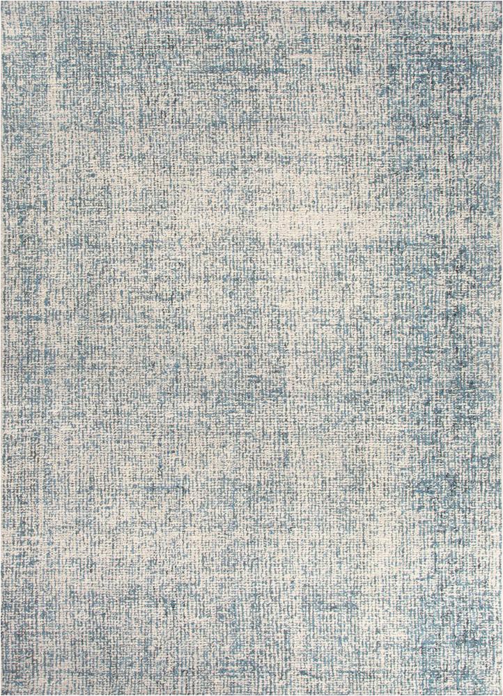 Blue Print area Rugs Oland Handmade Abstract Blue & Light Gray area Rug – Burke Decor