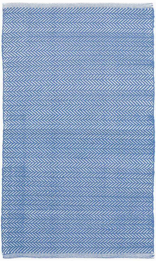 Blue White Outdoor Rug Herringbone French Blue White Indoor Outdoor Rug