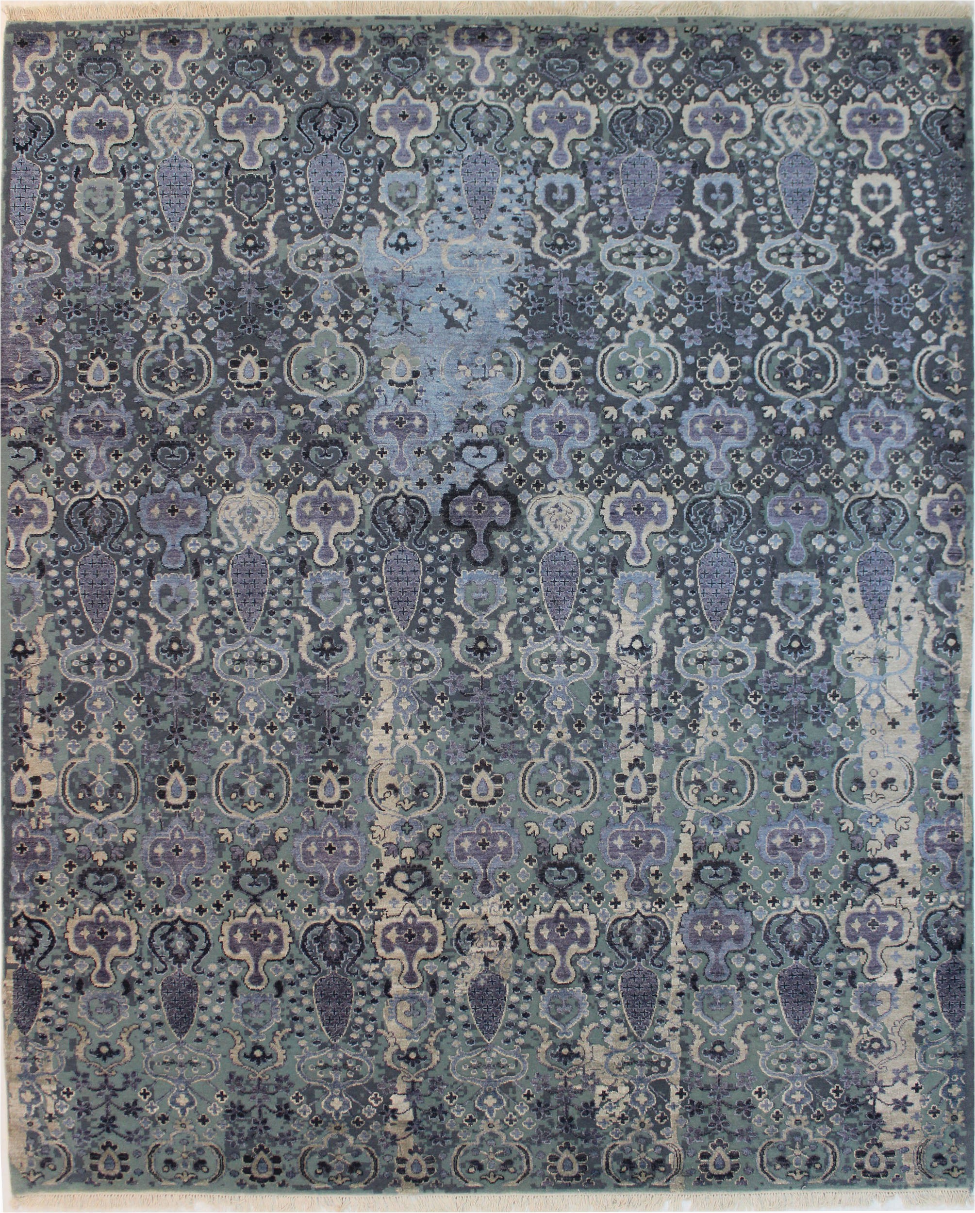 Blue Wool area Rugs 8×10 Jaldar Blue Hand Knotted 8 1" X 10 0" area Rug 902