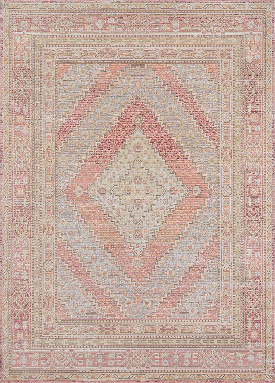 Blush and Gold area Rug Momeni isabella Traditional Geometric Flat Weave area Rug 2 0" X 3 0" Pink