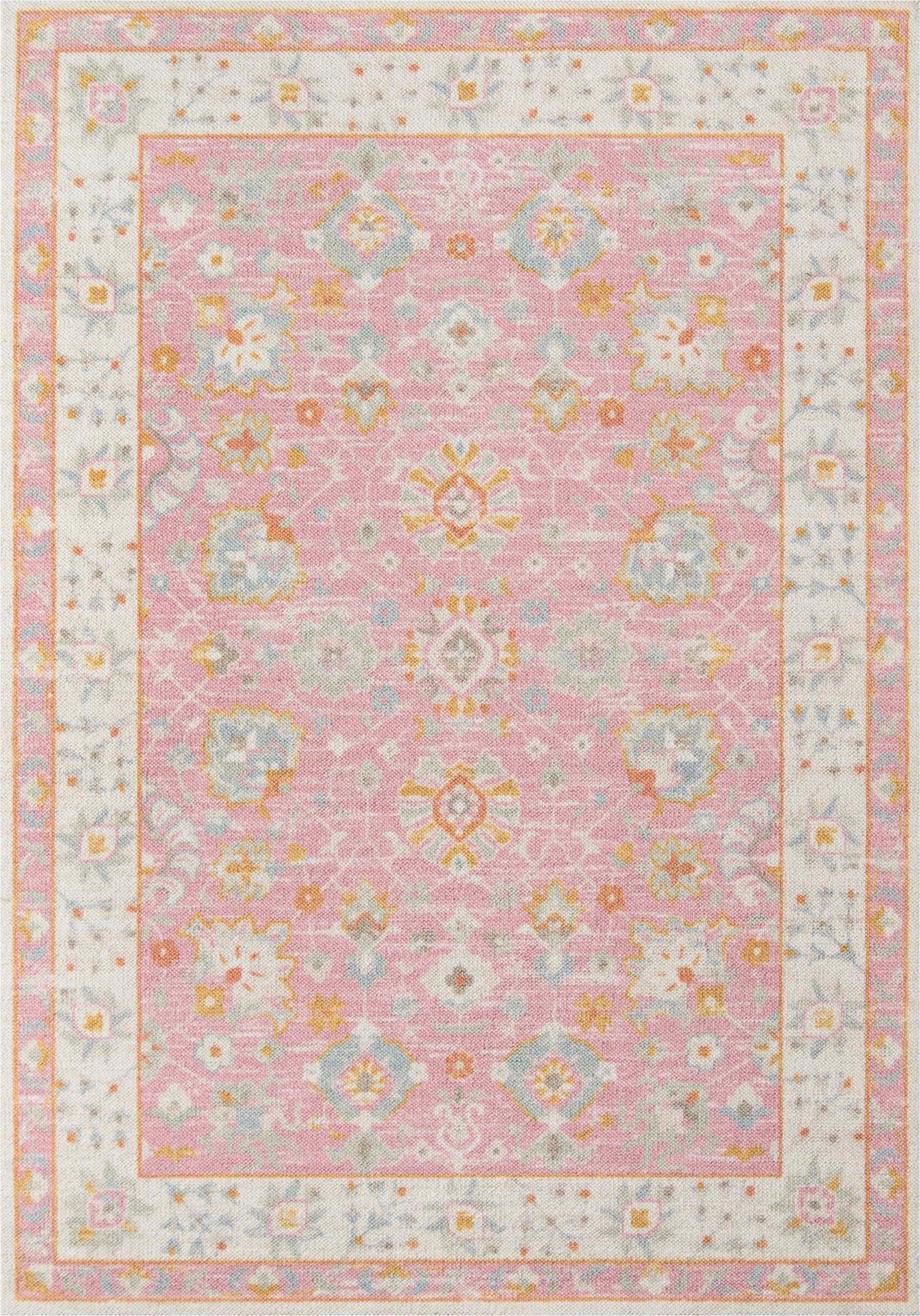 Bungalow Rose Fontanne Pink White area Rug Pin On area Rugs