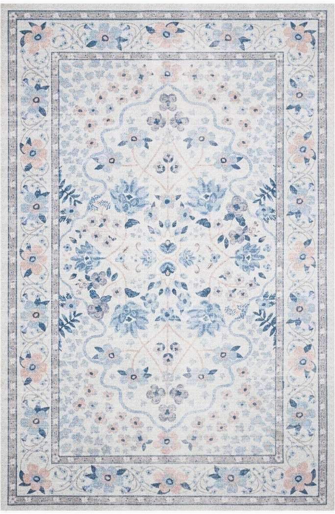 Carina Synthetic Rug Porcelain Blue Pin On Home