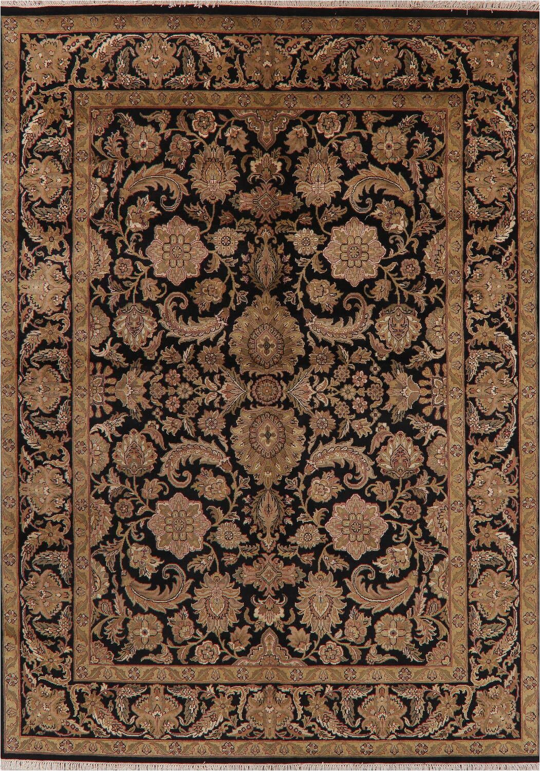 Cheap area Rugs 9×12 Near Me Black Floral Agra oriental area Rug 9×12 In 2020