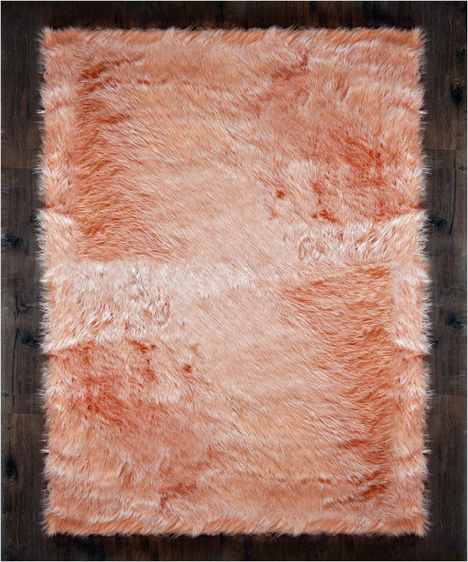 Cheap Faux Fur area Rugs Faux Fur Blush area Rug