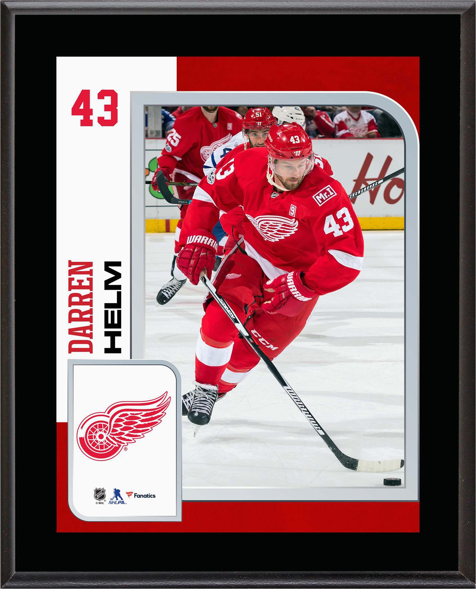 Detroit Red Wings area Rug Darren Helm Detroit Red Wings 10 5" X 13" Sublimated Player Plaque Walmart