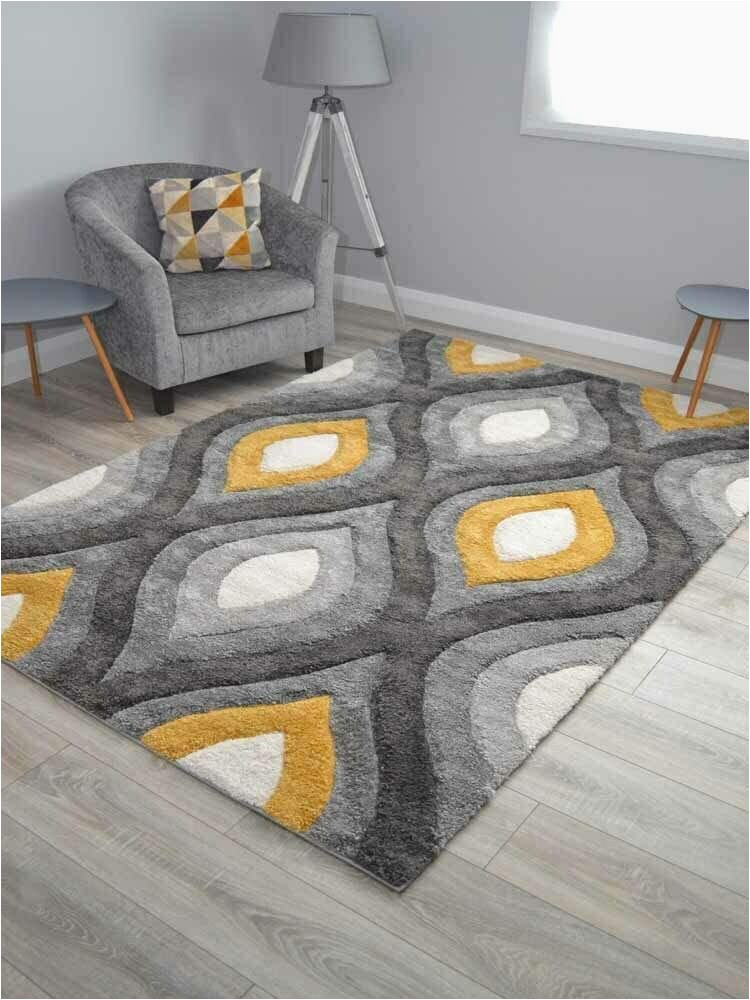 Extra Large area Rugs Amazon Thick Heavy Quality soft Fiesta Teardrop Rugs Small Extra Shaggy area Floor Mats View Detail Page Grey Gold 80cm X 150cm