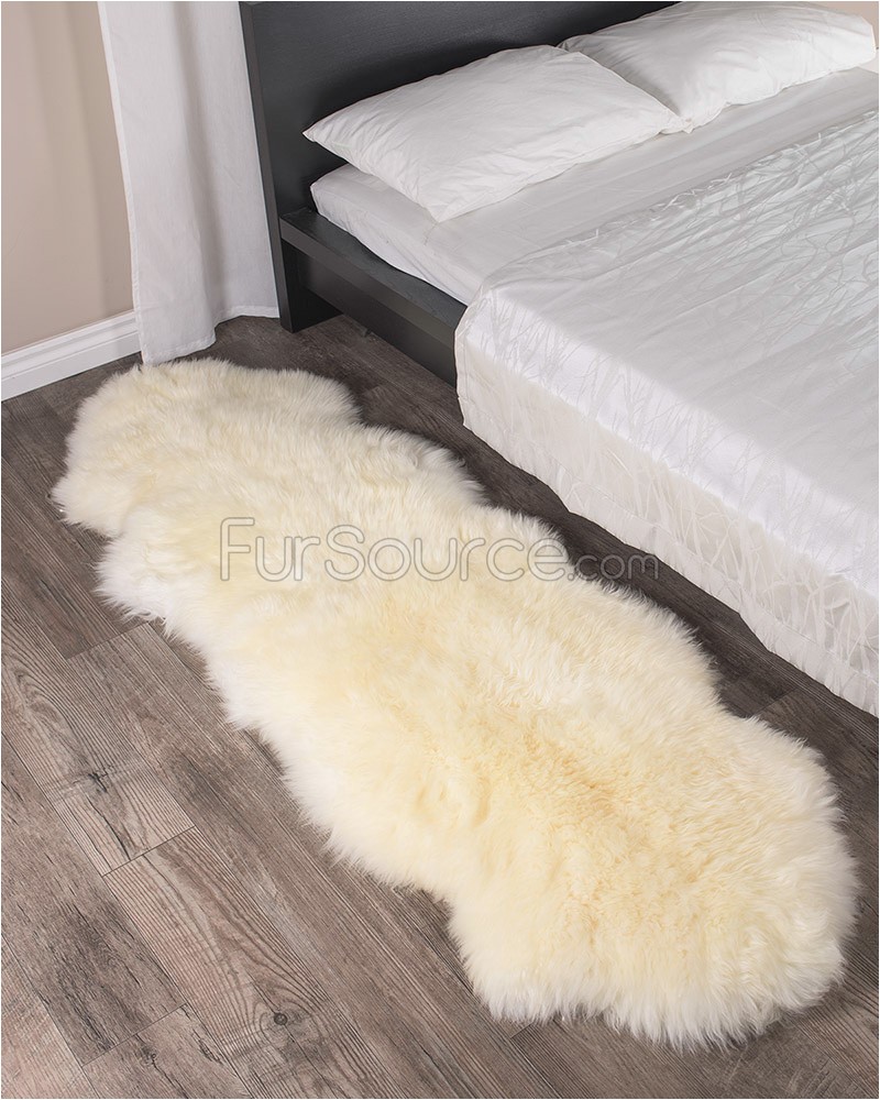 Faux Sheepskin area Rug 8×10 Rugs Smooth White Fur Rug for Cute Floor Accessories Design