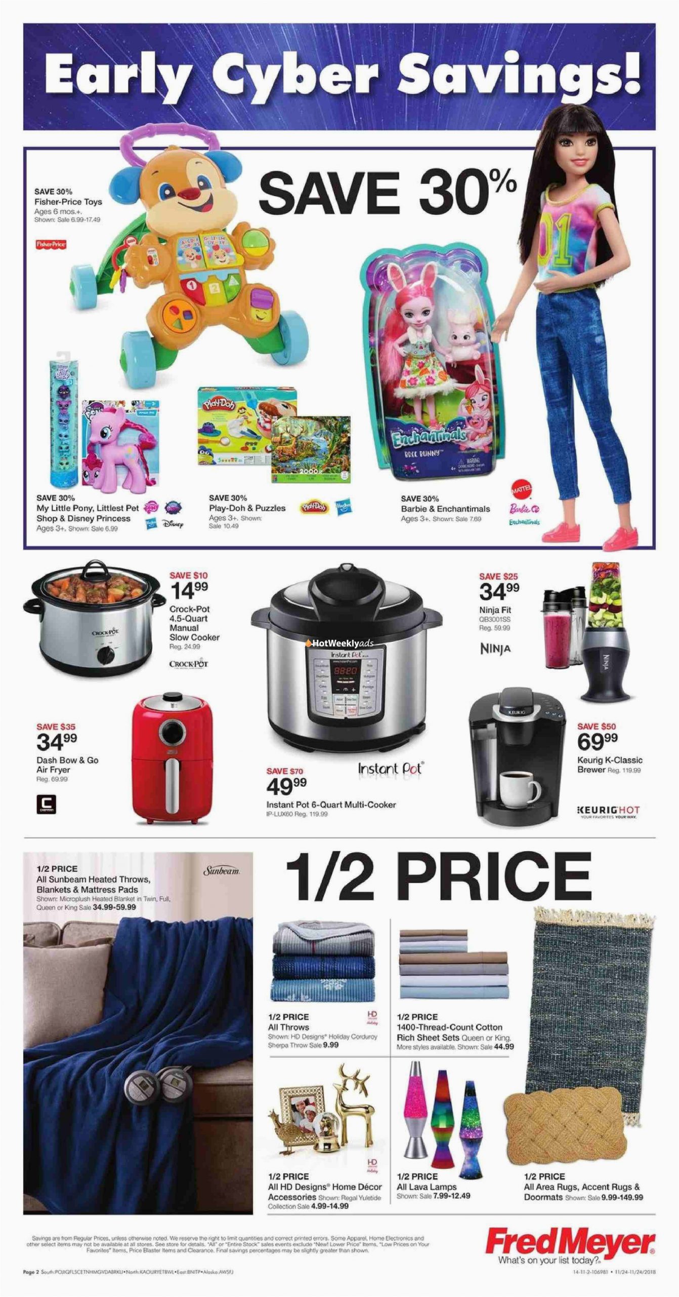 Fred Meyer area Rug Sale Fred Meyer Weekly Ad & Flyer November 24 to 24