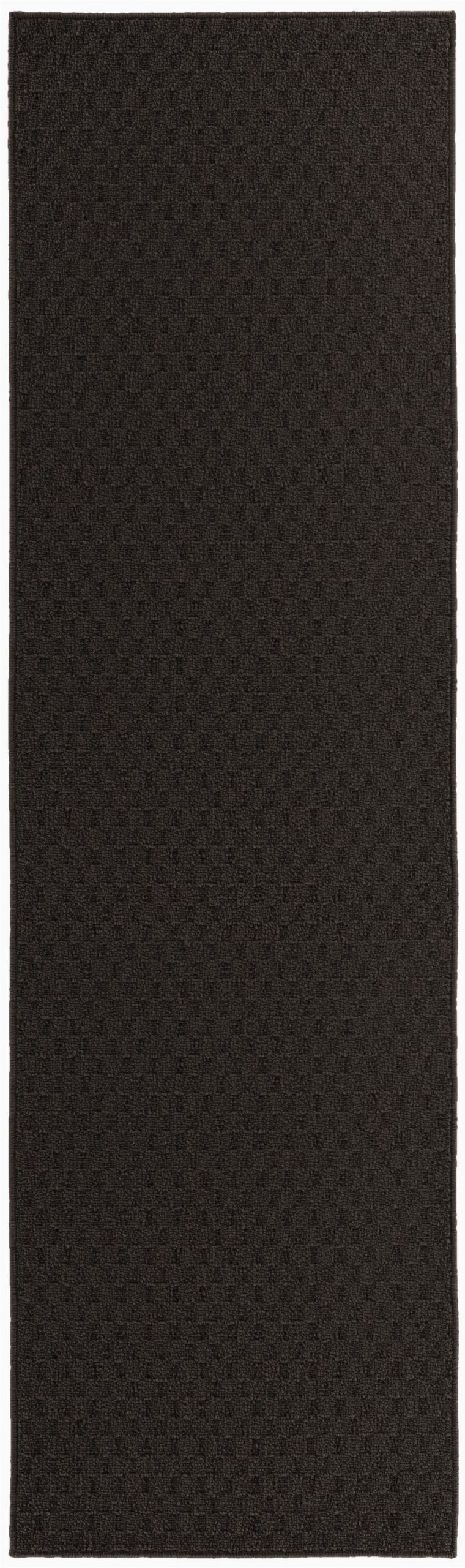 Garland Rug town Square area Rug Garland Rug town Square Black 2 X12 solid Indoor Runner Rug