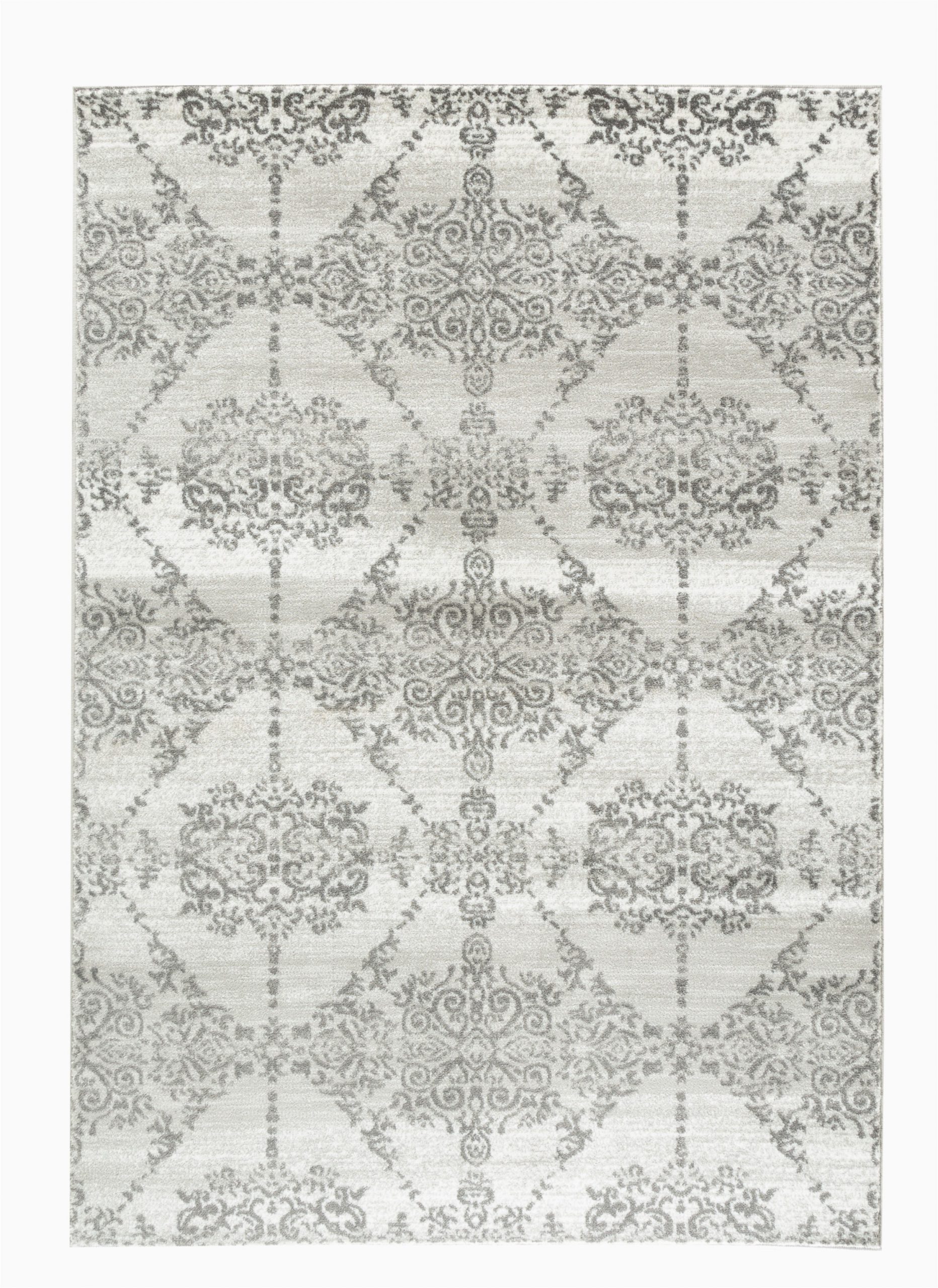 Grey and White area Rug Walmart Summit Collection Traditional Pattern Gray area Rug