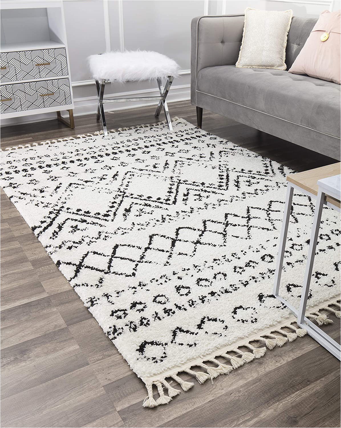 Grey and White Striped area Rug Amazon Cosmoliving by Cosmopolitan Wisp area Rug 8 0