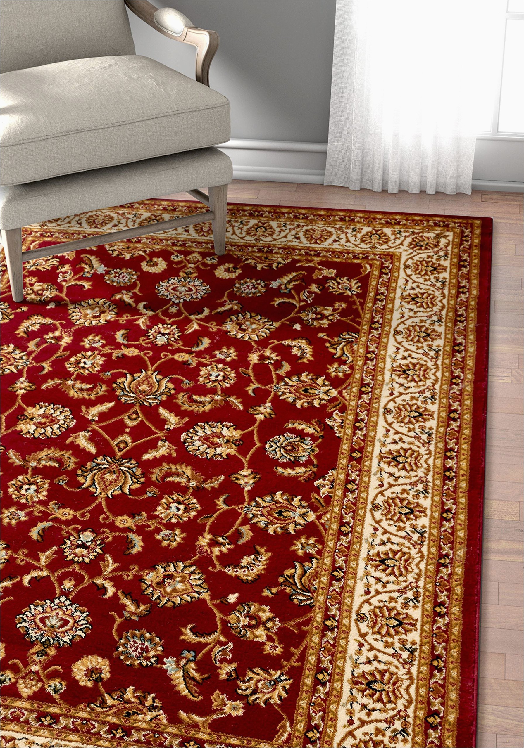 Home Dynamix Catalina Pierre area Rug Pastoral Medallion Red French area Rug European Floral