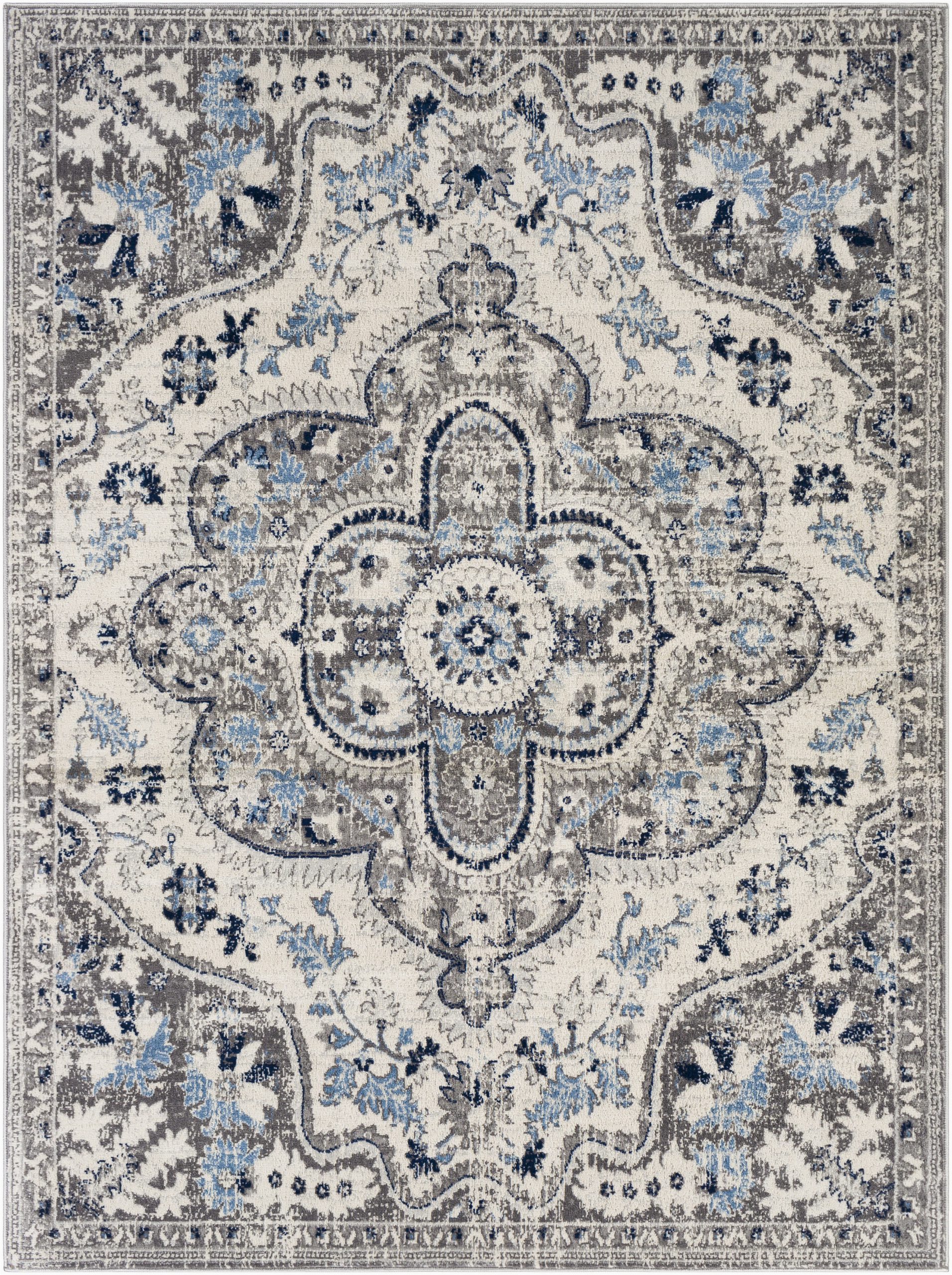 Ivory and Charcoal area Rug Roma oriental Ivory Charcoal area Rug
