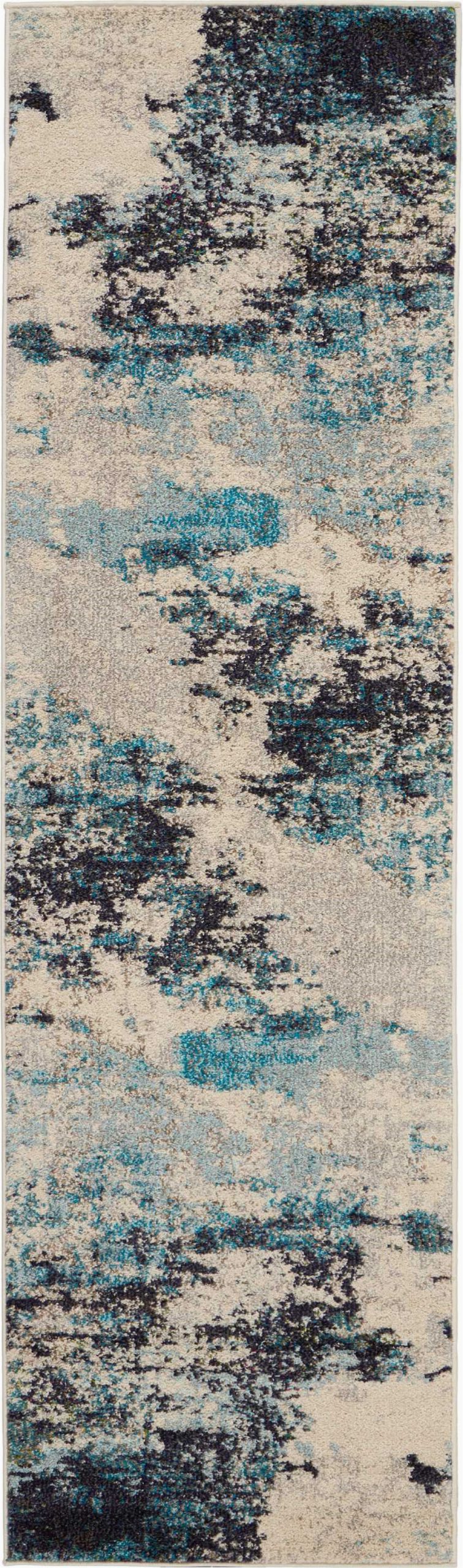 Ivory and Teal area Rugs Wrought Studio Shugart Ivory Teal Blue area Rug