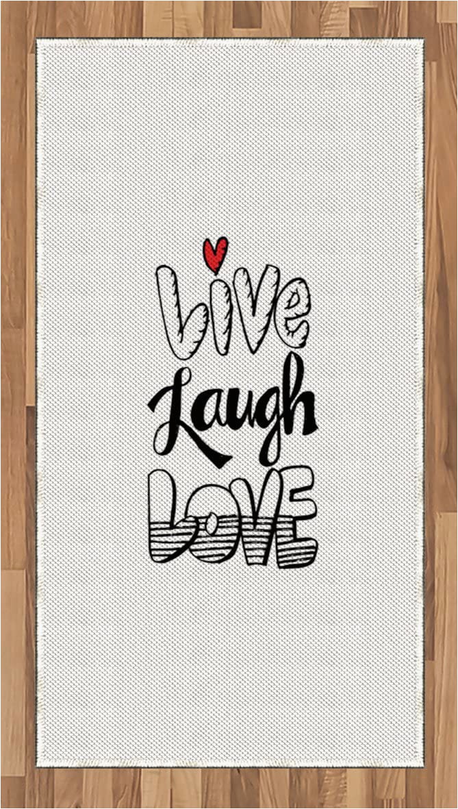 Live Laugh Love area Rugs Amazon Ambesonne Live Laugh Love area Rug Vintage Hand