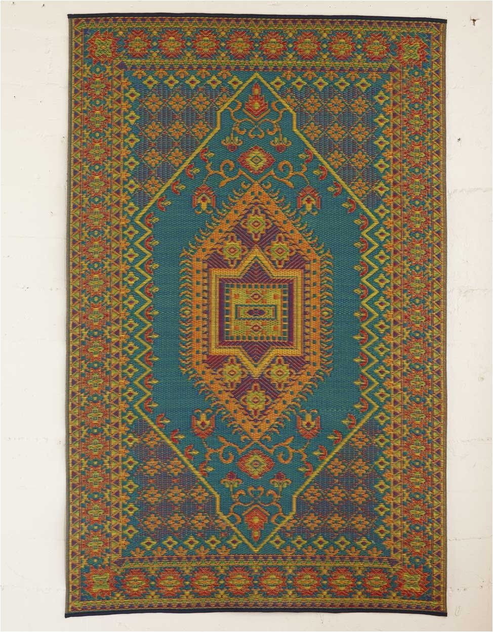 Mad Mats Turkish Outdoor area Rug Turquoise Reclaimed Kasbah Rug I Love Love these Rugs