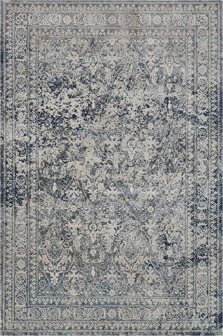 Magnolia Home Collection area Rugs Everly Vy 04 Slate Slate area Rug Magnolia Home by Joanna
