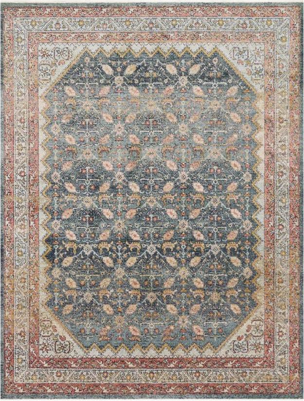 Magnolia Home Collection area Rugs Graham Gra 01 Blue Persimmon area Rug Magnolia Home by Joanna Gaines