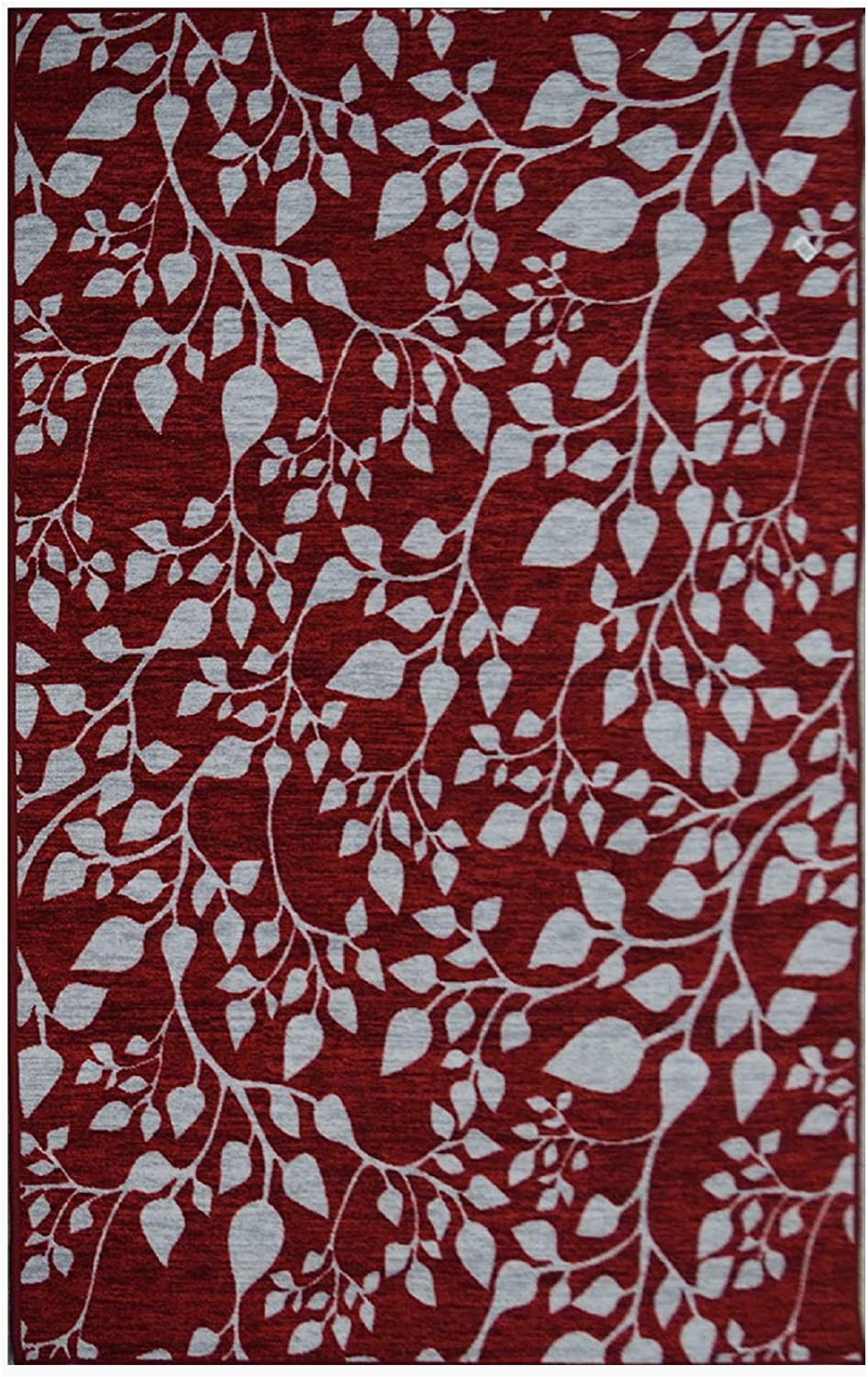 Maroon and Gray area Rugs Amazon Reversible Rugs Red Burgundy Gray Modern Leaf