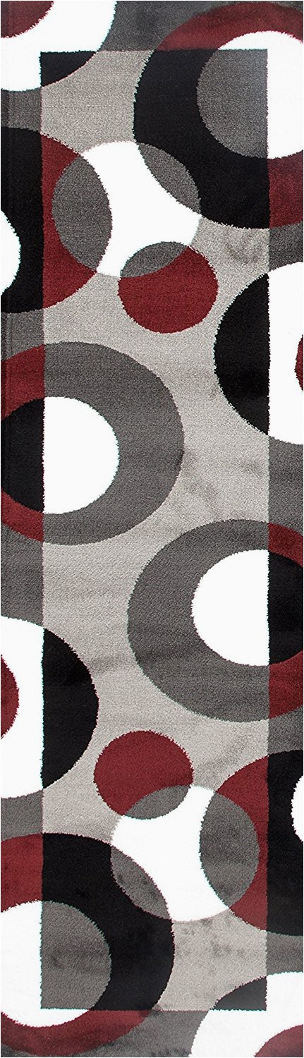 Maroon and Gray area Rugs Circle Gray Grey Burgundy area Rug – Modern Rugs and Decor