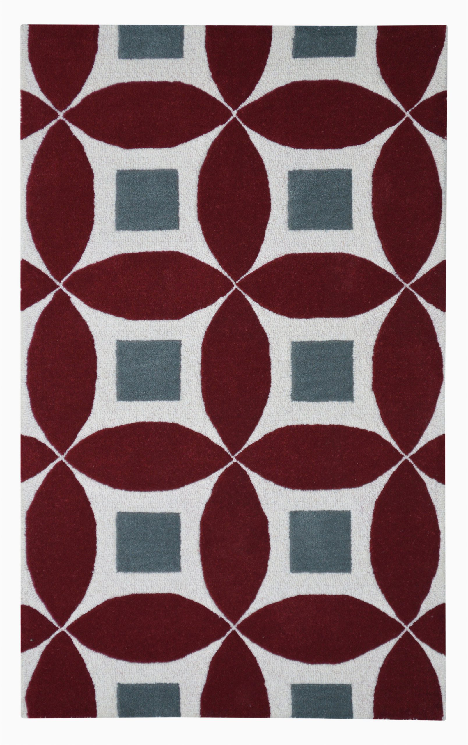 Maroon and Gray area Rugs Henley Hand Tufted Burgundy Gray area Rug