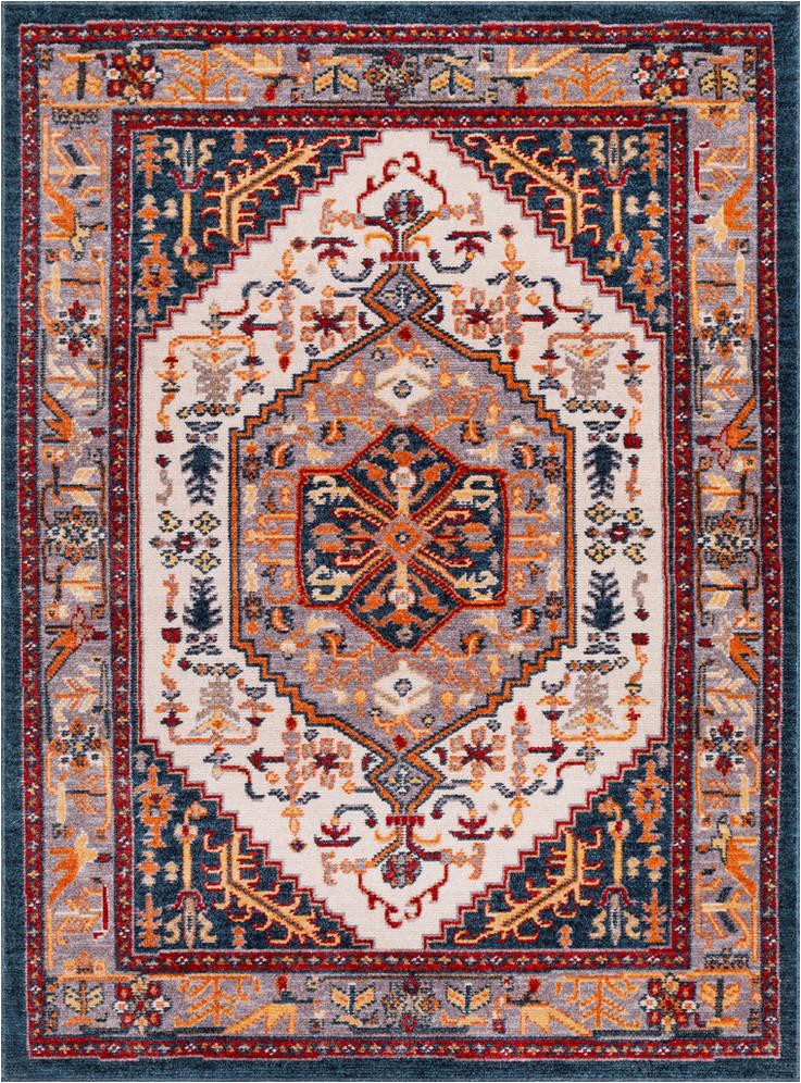 Navy and Blush area Rug Surya Patina Pia 2309 area Rug