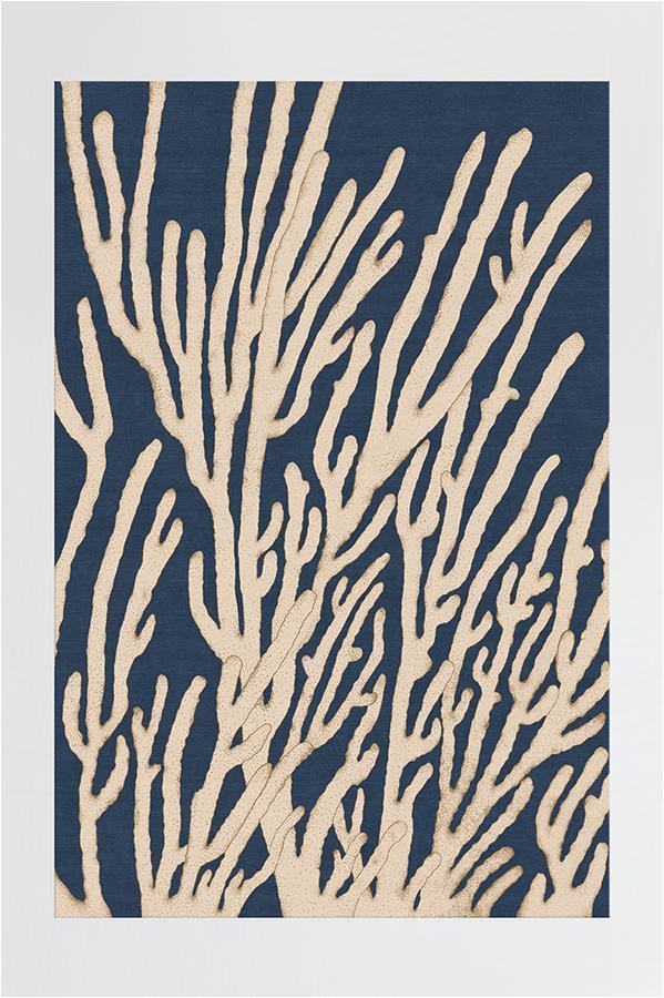 Navy and Coral area Rug Coral Navy Rug