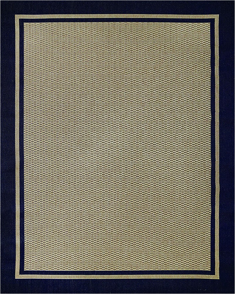 Navy Blue Border Rug Furman Collection Sisal Woven Navy Blue Border Rug 9×12 X