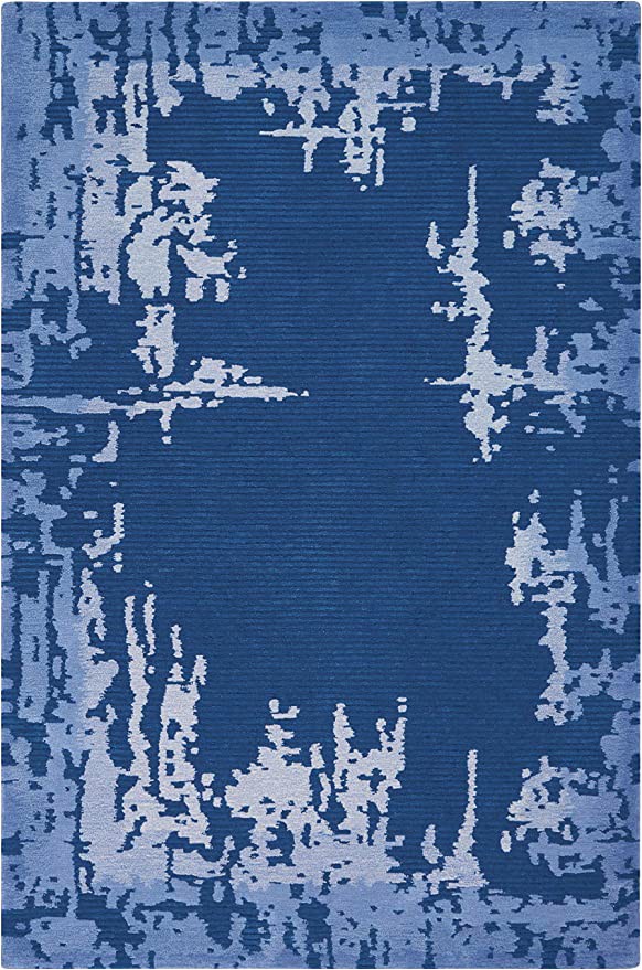 Navy Blue Large area Rug Amazon Nourison Symmetry Distressed Navy Blue 7 9