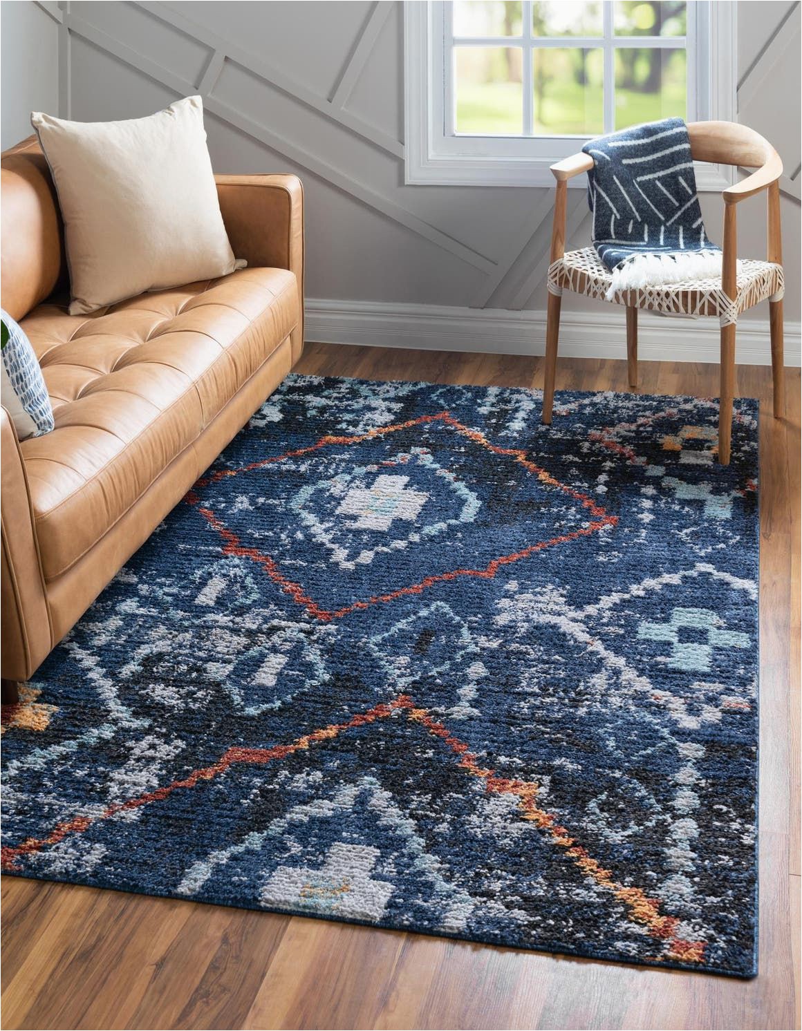 Navy Blue Large area Rug Morocco Navy Blue Vintage 9×12 area Rug In 2020