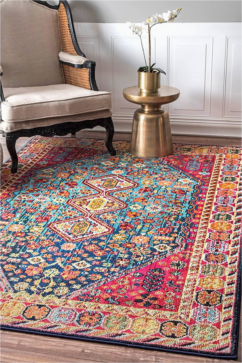 Nuloom Vintage Erline area Rug Nuloom Meadow Vintage Vibrant area Rug 8 10" X 12 Multi