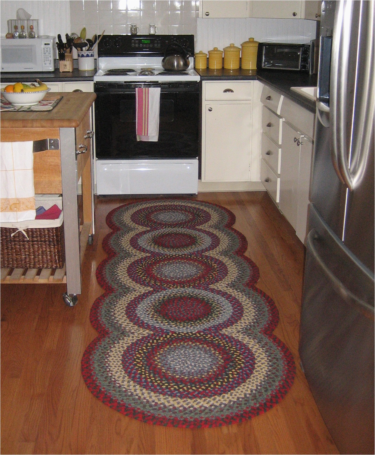 Orian Apple Border area Rug Sand Best Kitchen Design Kitchen Rugs