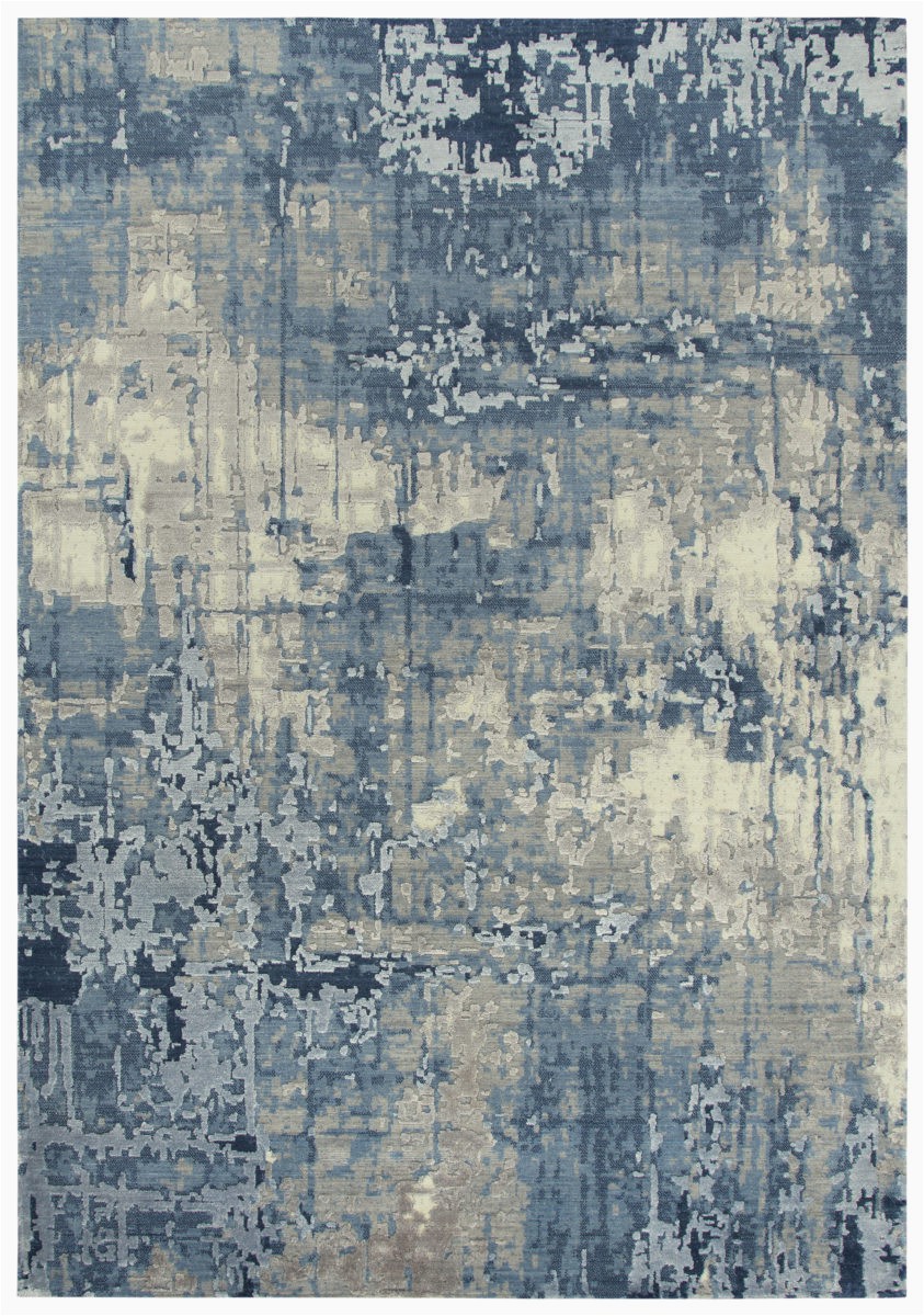 Peoples Blue area Rug Rizzy Artistry Ary109 Blue Ivory Gray area Rug