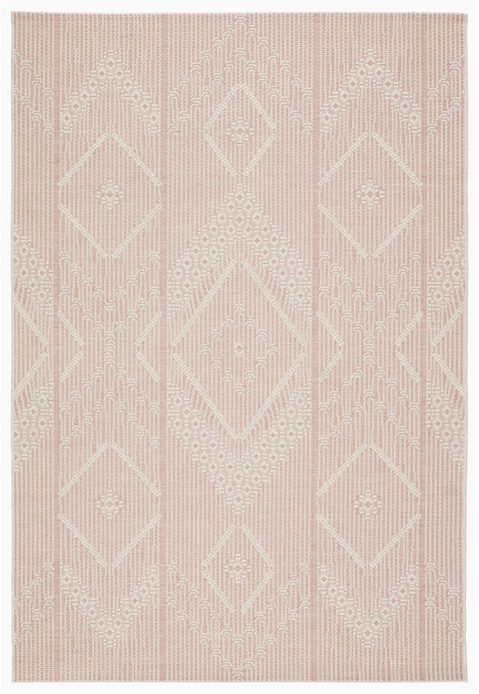 Pink and Cream area Rug Shiloh Indoor Outdoor Tribal Light Pink Cream area Rug 5