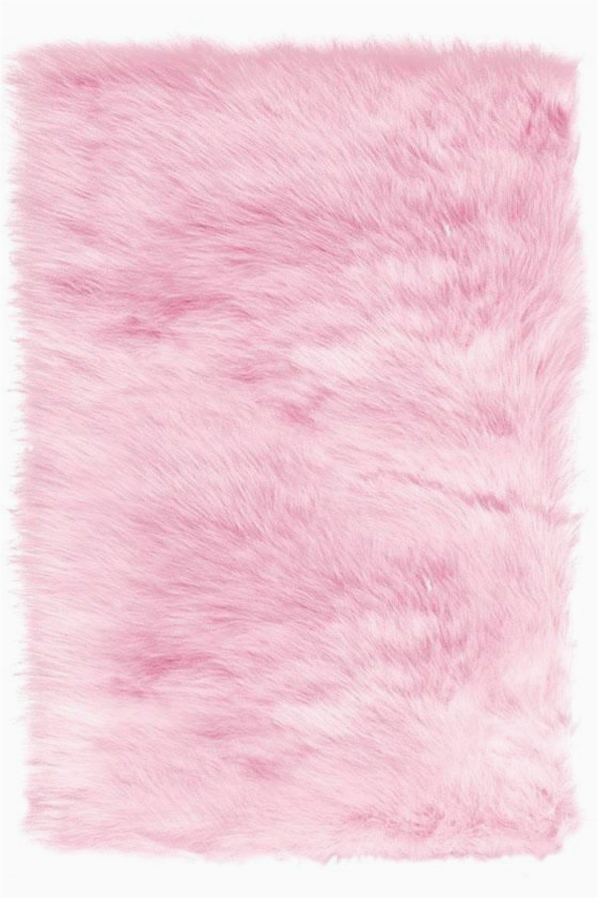 Pink Faux Fur area Rug Faux Fur Light Pink 4 X5 area Rug