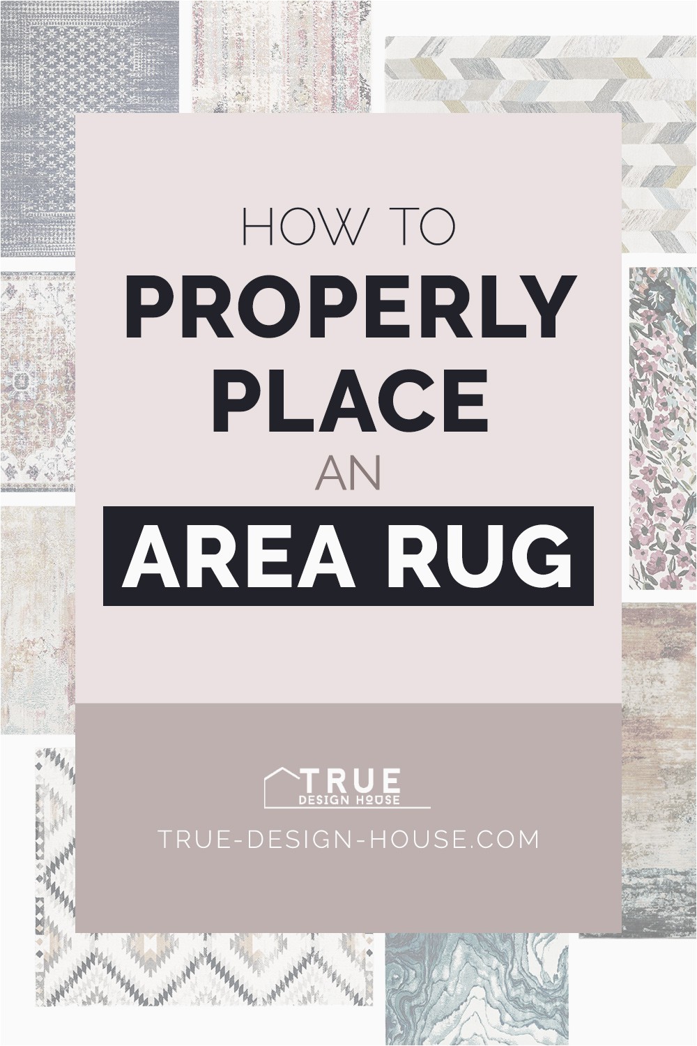 Placing area Rug In Living Room How to Properly Place An area Rug — True Design House