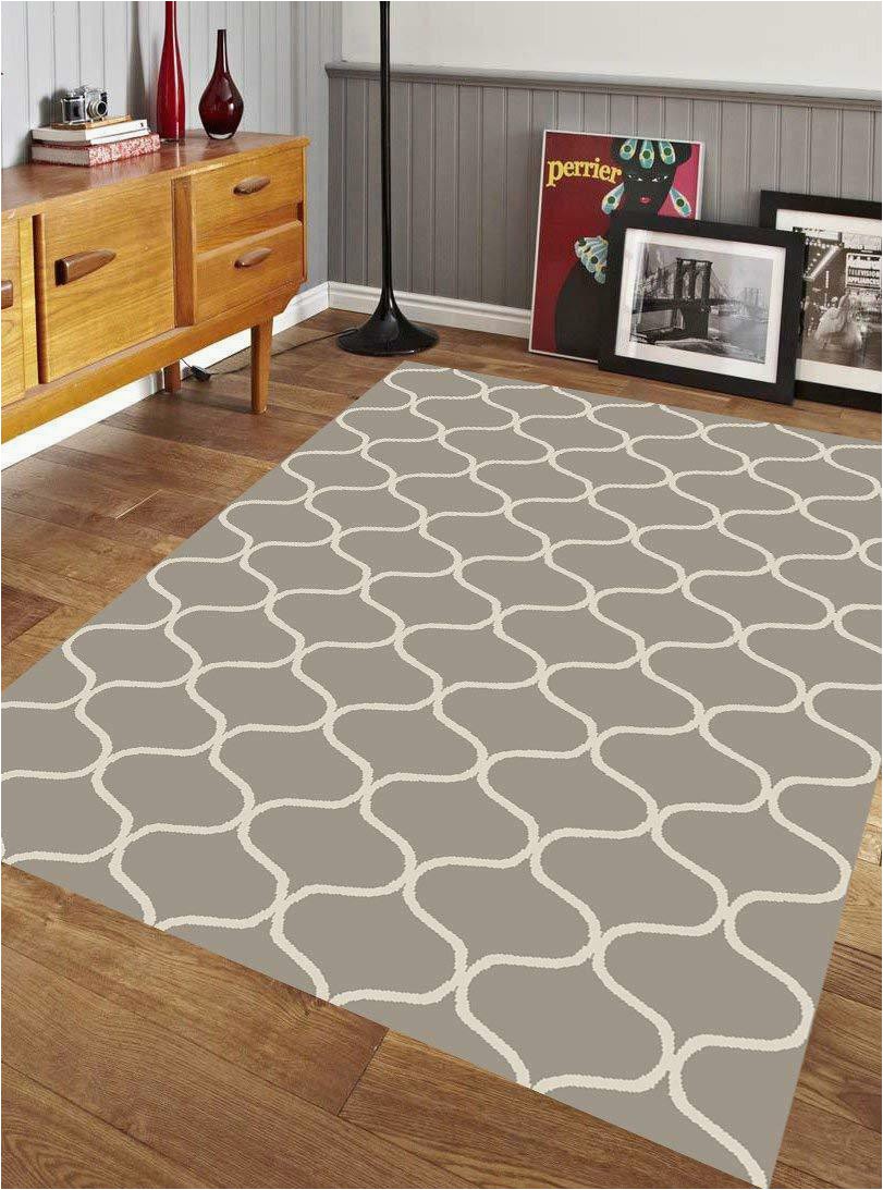 Project 62 Hand Tufted area Rug 5 X 7 area Rug Modern Design Gray & Ivory Clearance