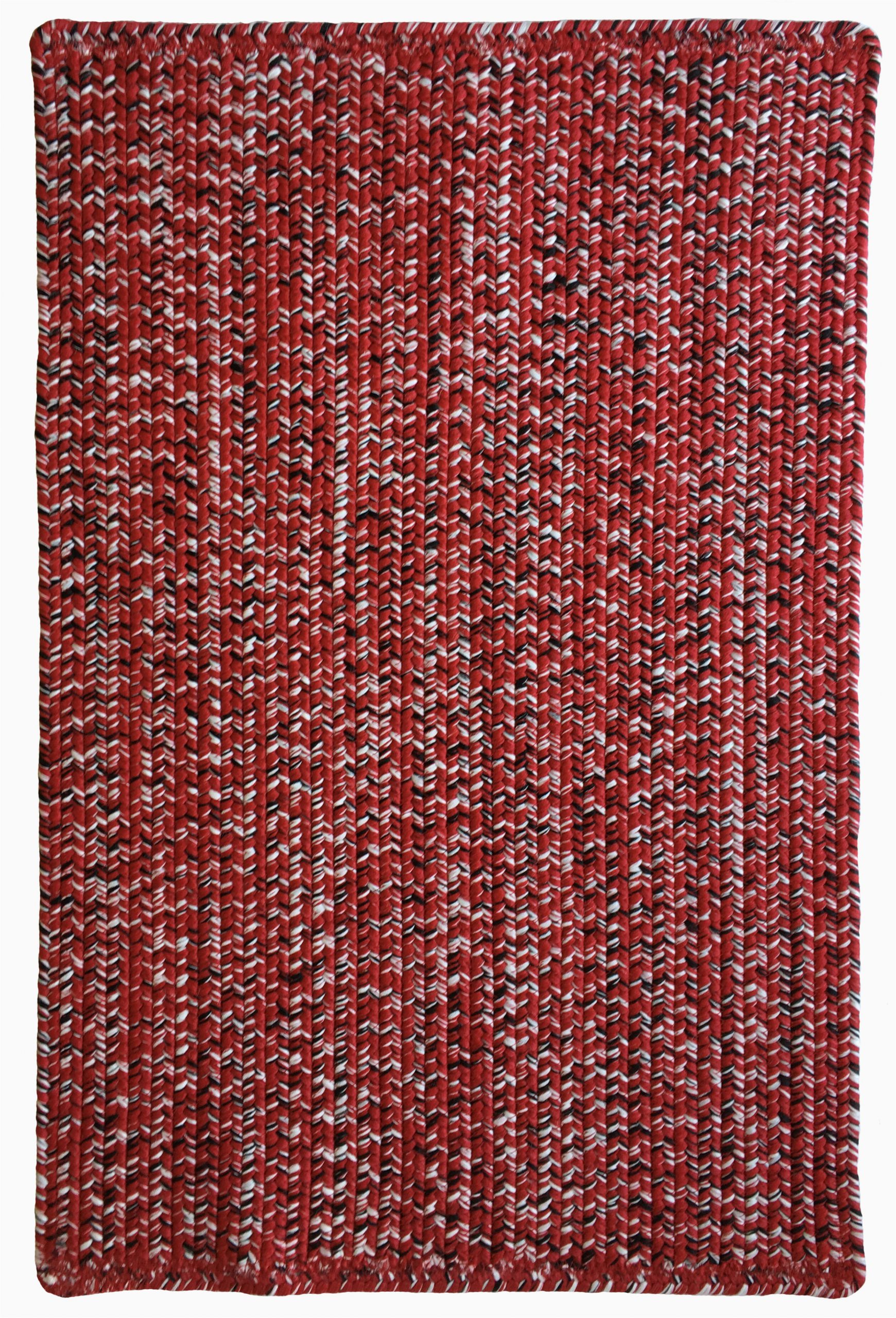 Red White and Blue Braided Rugs Aarush Hand Braided Red area Rug