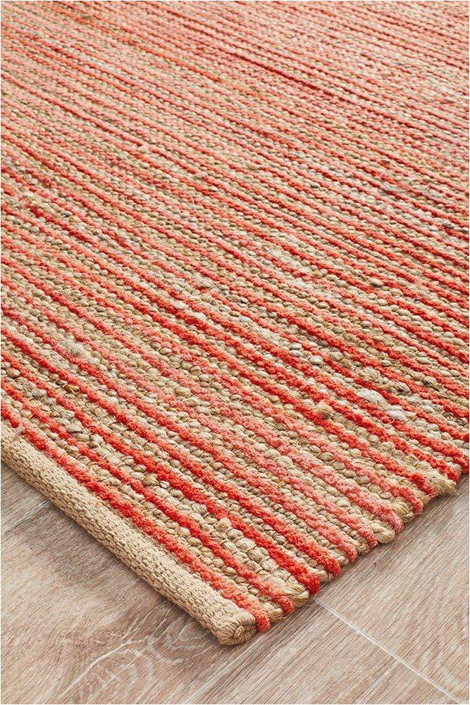 Red White and Blue Braided Rugs Castana Coral Hand Braided Natural Jute Rug