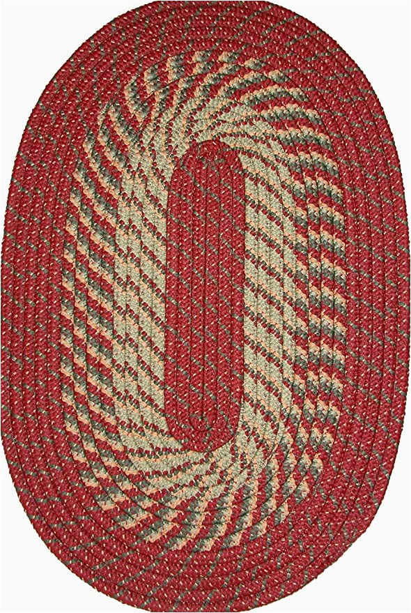 Red White and Blue Braided Rugs Constitution Rugs Plymouth 5 X 8 Braided Rug In Barn Red
