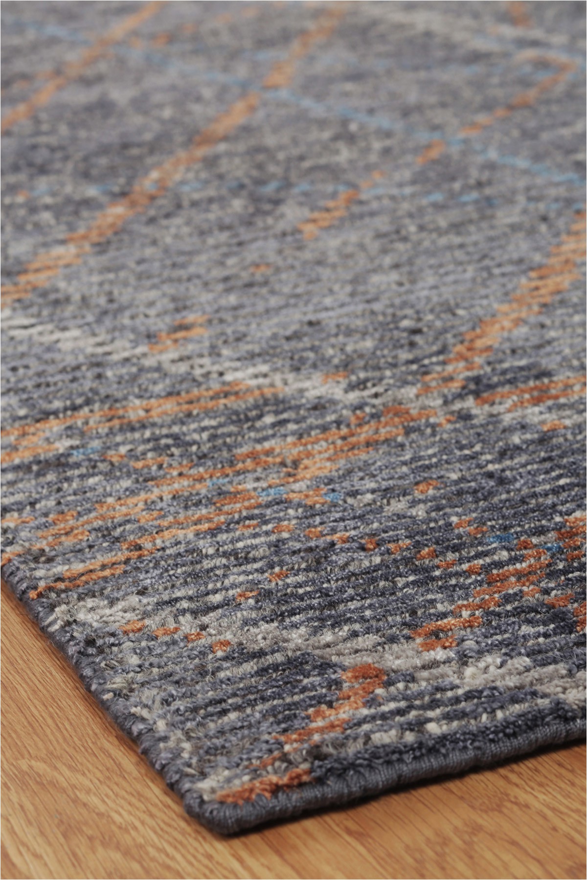 Rust and Gray area Rug Regal Vivid Style