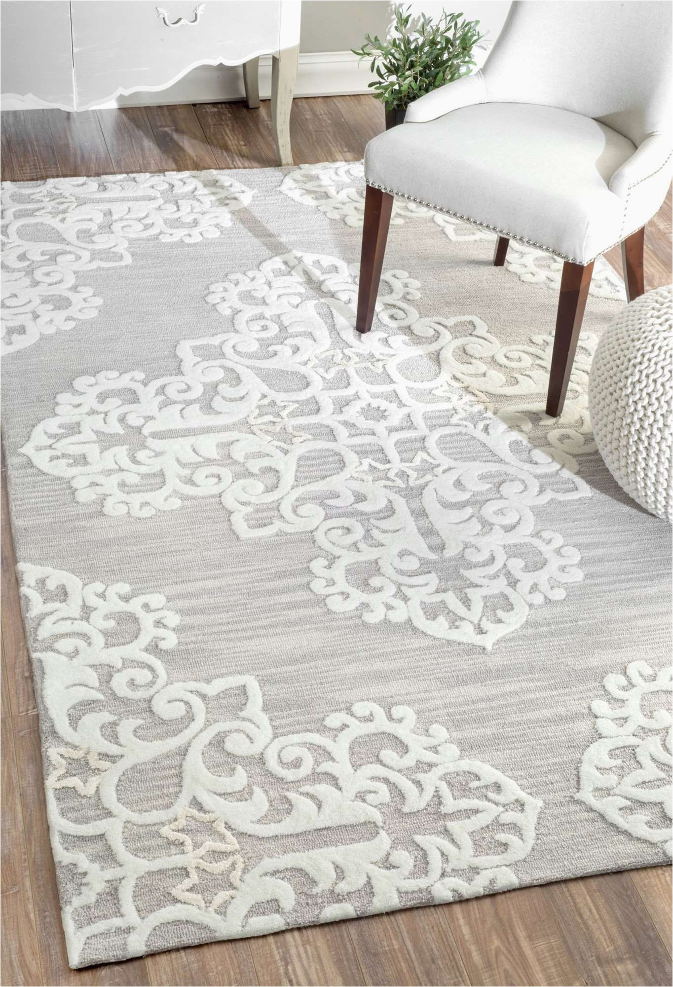 Sackett Light Gray area Rug foret De Piegnesf05 Cathedral Medallion Rug