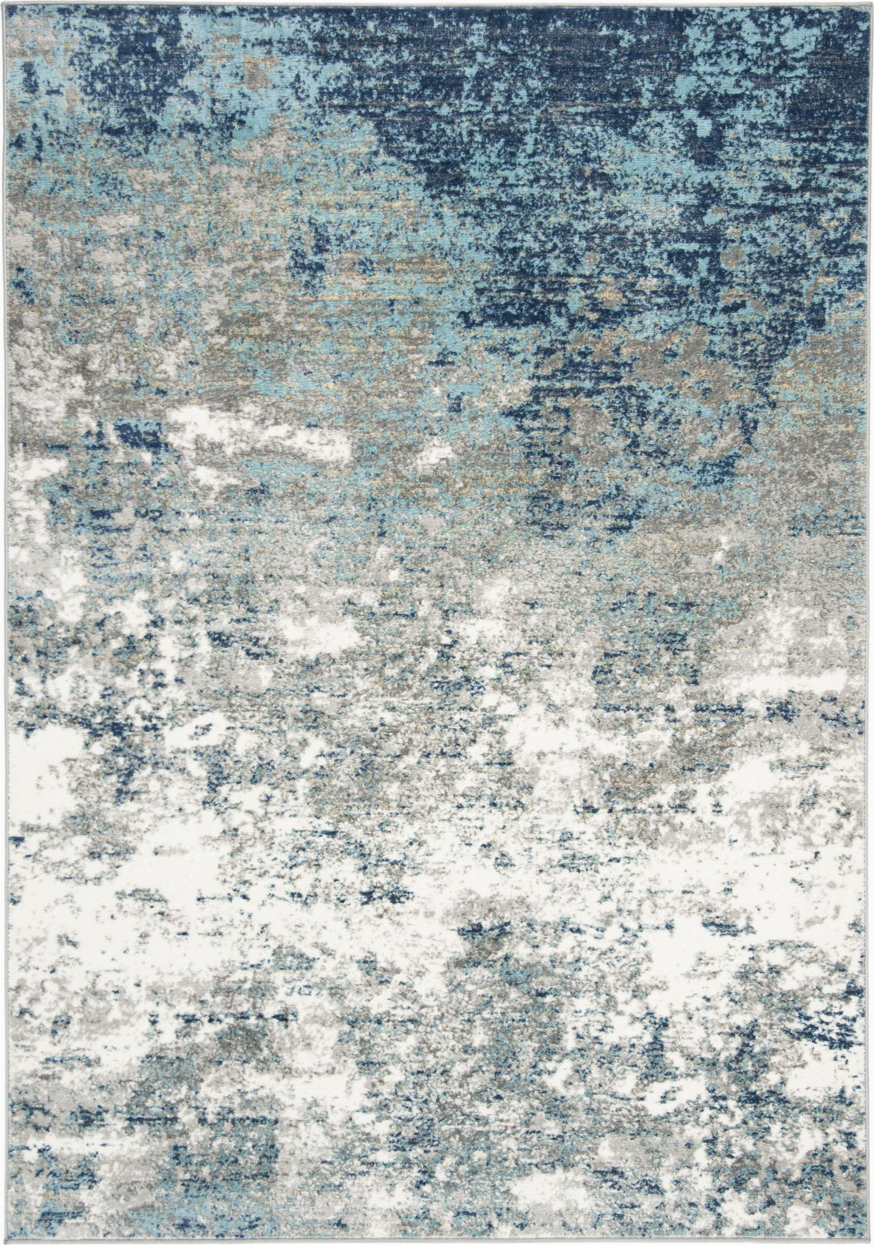 Shades Of Blue Rug Jsp107g Color Gray Blue Size 8 X 10