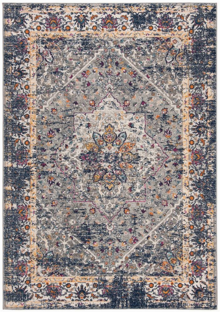 10 Foot Square area Rug Evoke Deonte Grey Navy 8 Ft X 10 Ft area Rug In 2020
