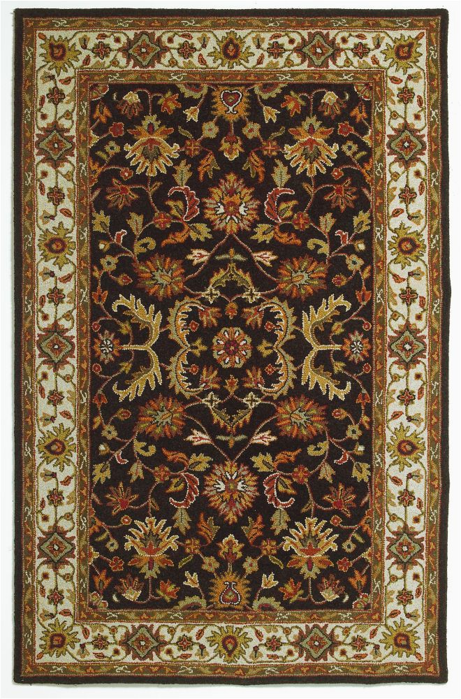 10ft by 10ft area Rug Springs Home Vienna Brown 7 Ft 9 Inch X 10 Ft Rectangular