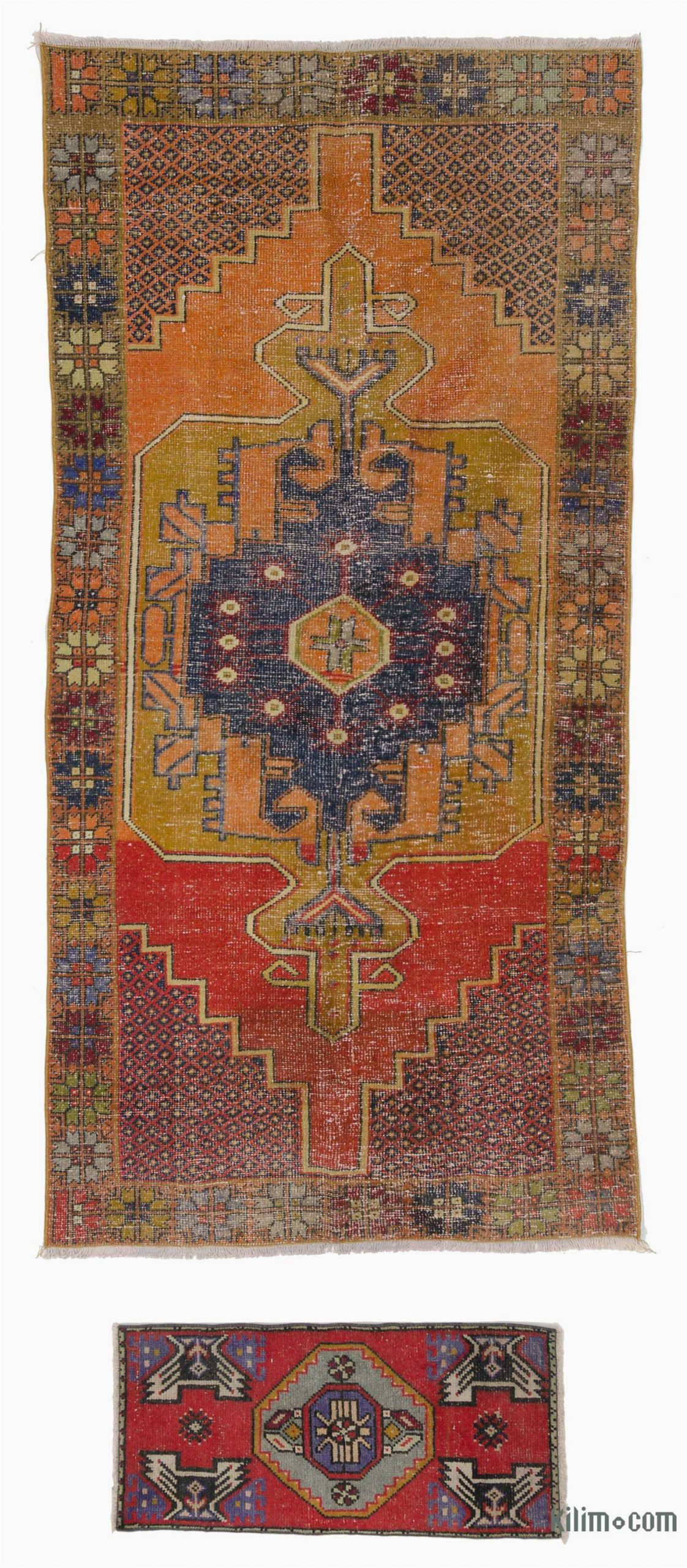 2 X 8 area Rugs Turkish Vintage area Rug 4 2" X 8 5" 50 In X 101 In