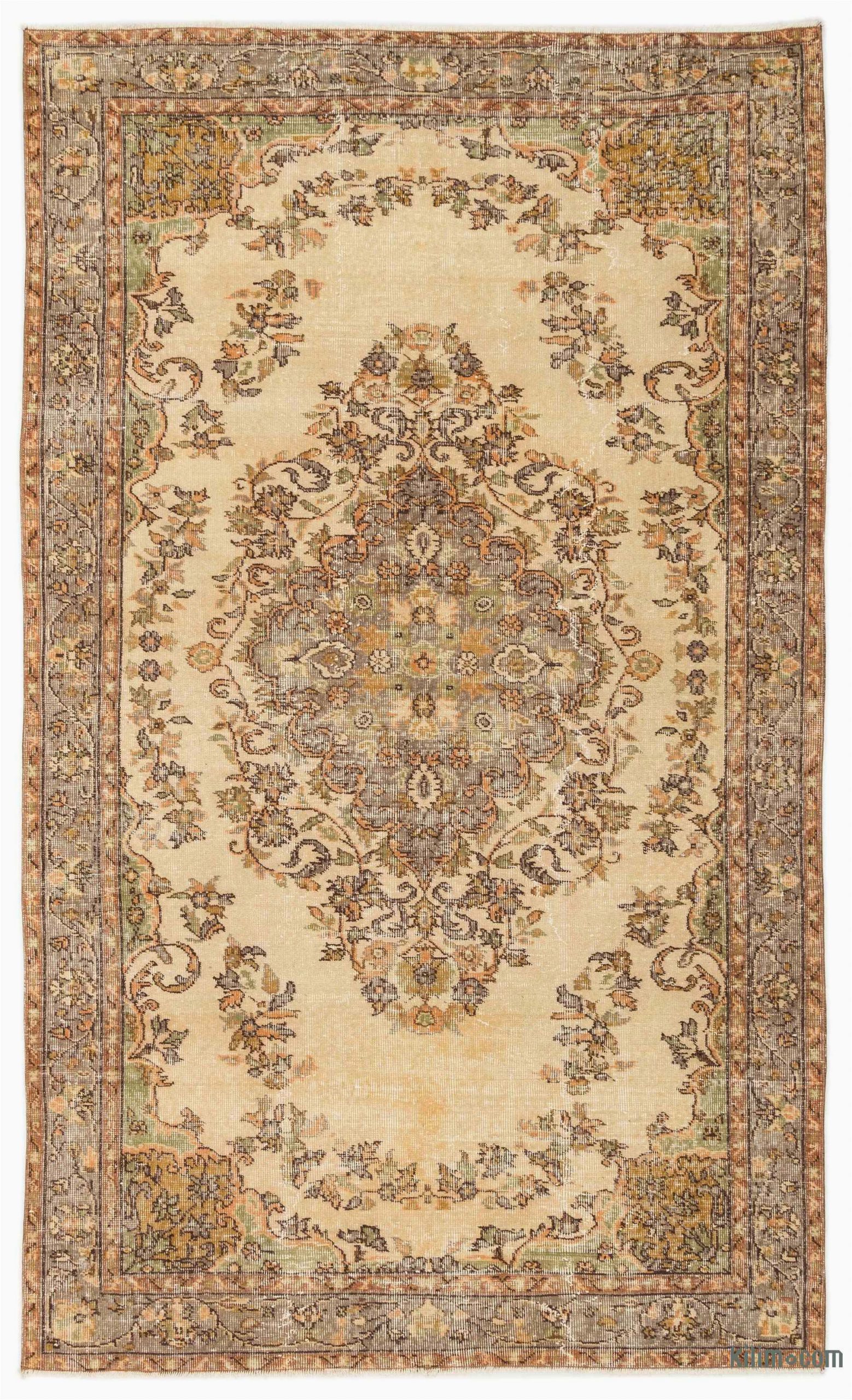 2 X 8 area Rugs Turkish Vintage area Rug 5 2" X 8 10" 62 In X 106 In