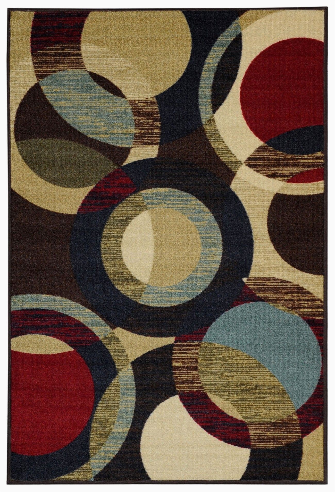 4 X 6 Rubber Backed area Rugs Hammam Maxy Home Contemporary Circles area Rug